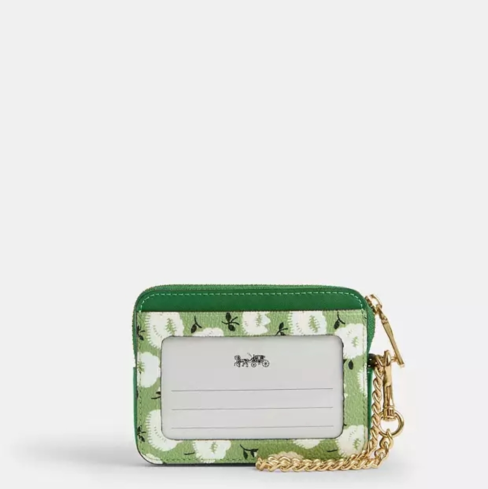 Coach Zip Card Case With Floral Print NWT - Picture 3 of 4